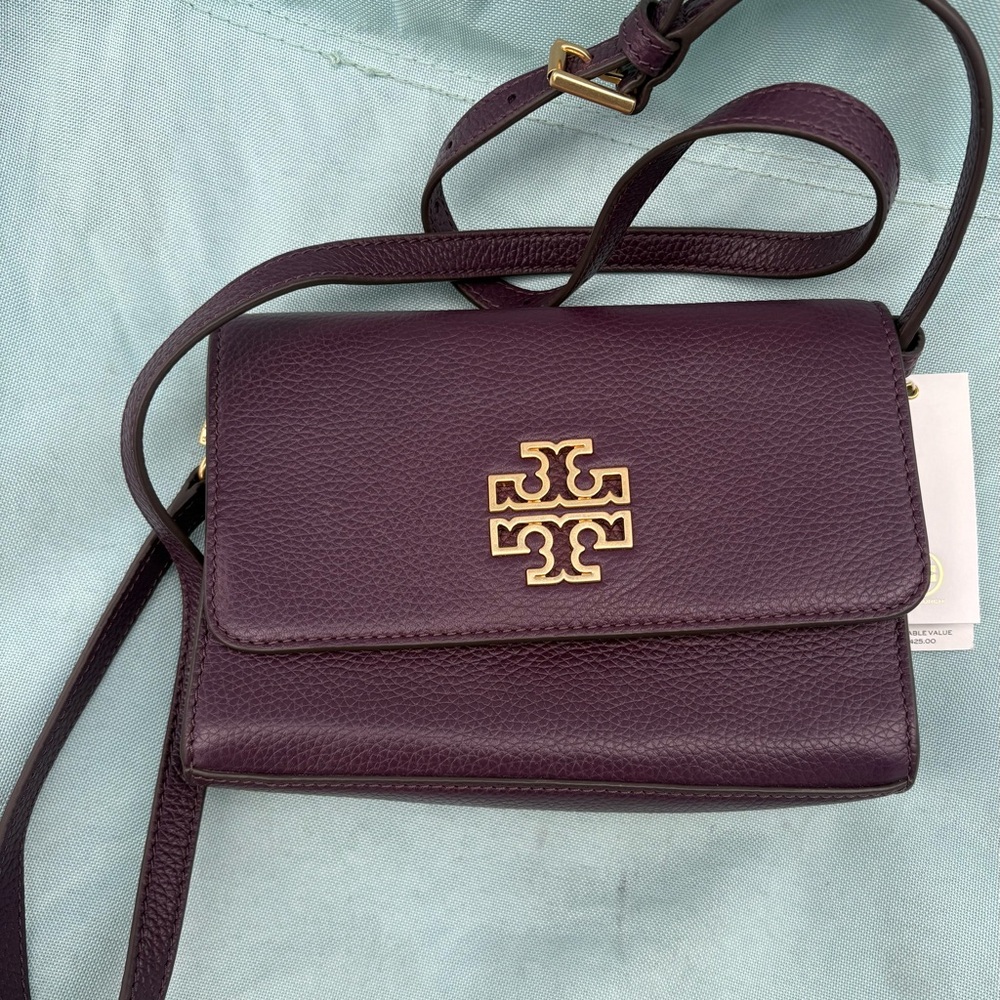 Tory Burch Dark Purple Crossbody Bag